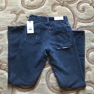 Re/Done ass rip high rise jeans